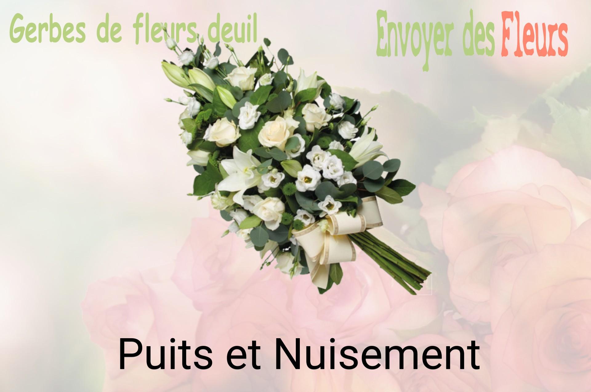 Gerbe de fleurs de deuil livrée à Puits-et-Nuisement